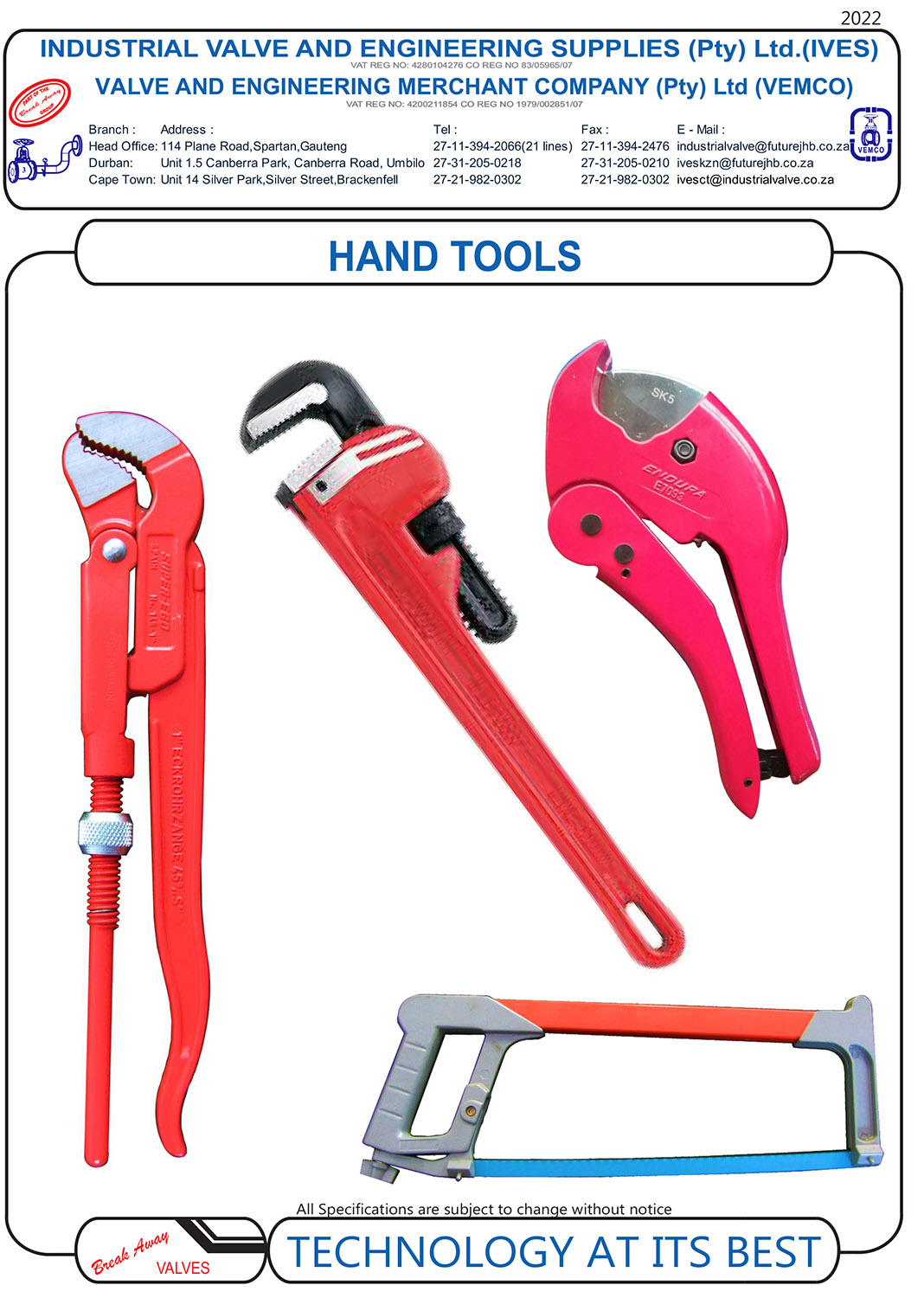 hand tools names and uses